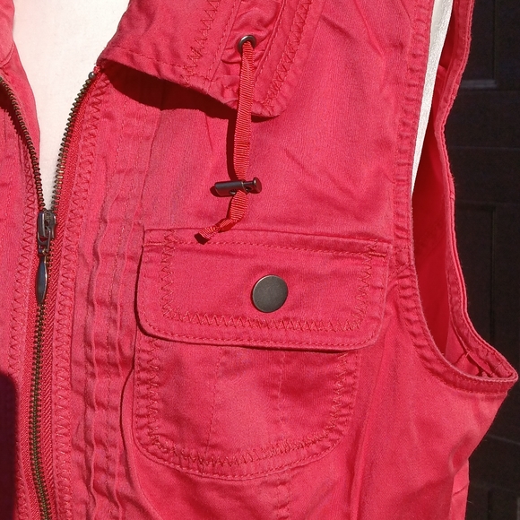 Christopher & Banks cotton zip front vest size L - Picture 1 of 10